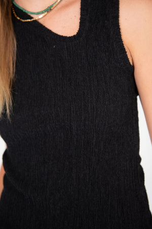 Zero + Maria Cornejo - Off Kilter Tank, Black