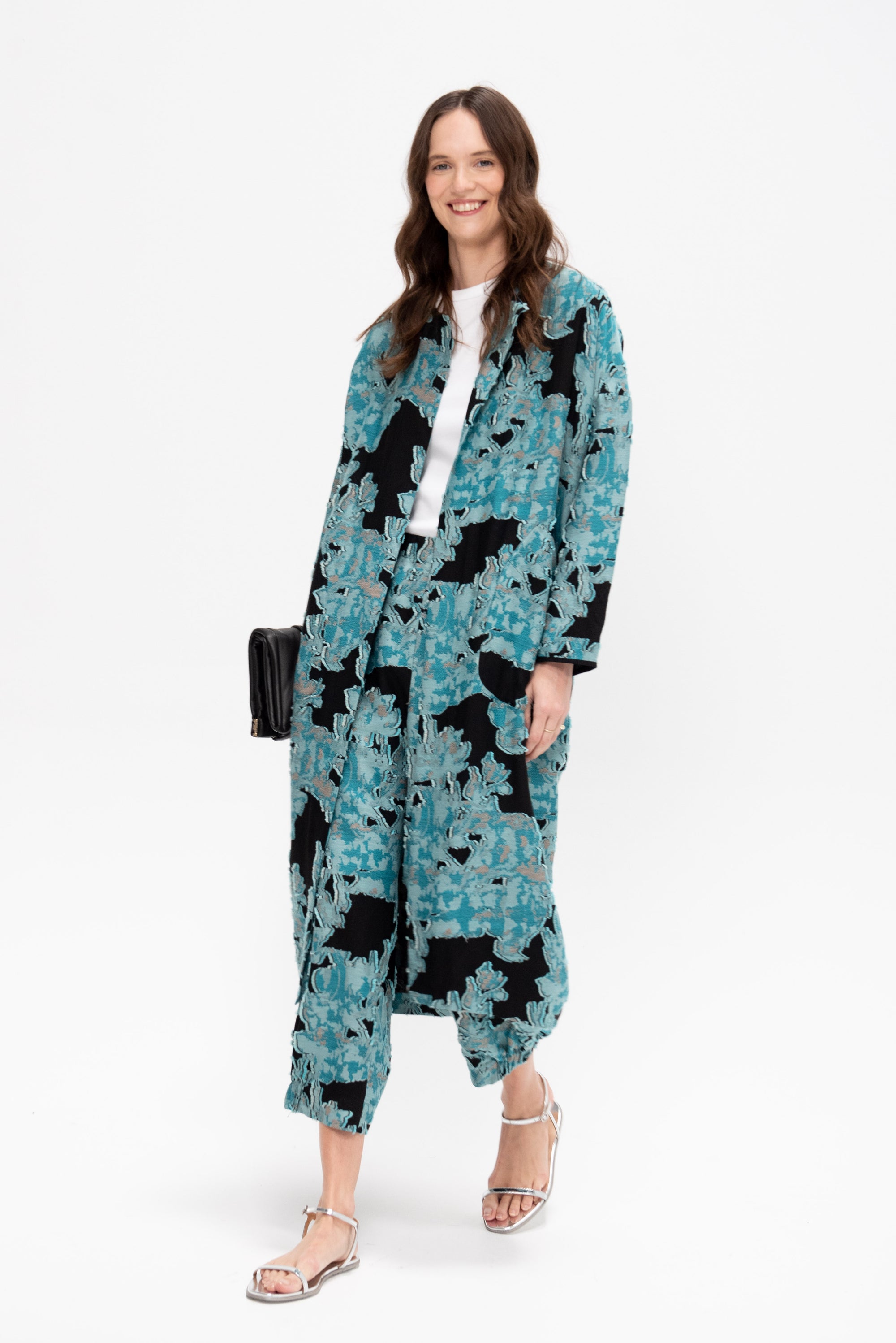 Abi Pant, Black &amp; Turquoise