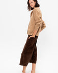 Curved Eda Culotte, Chocolate