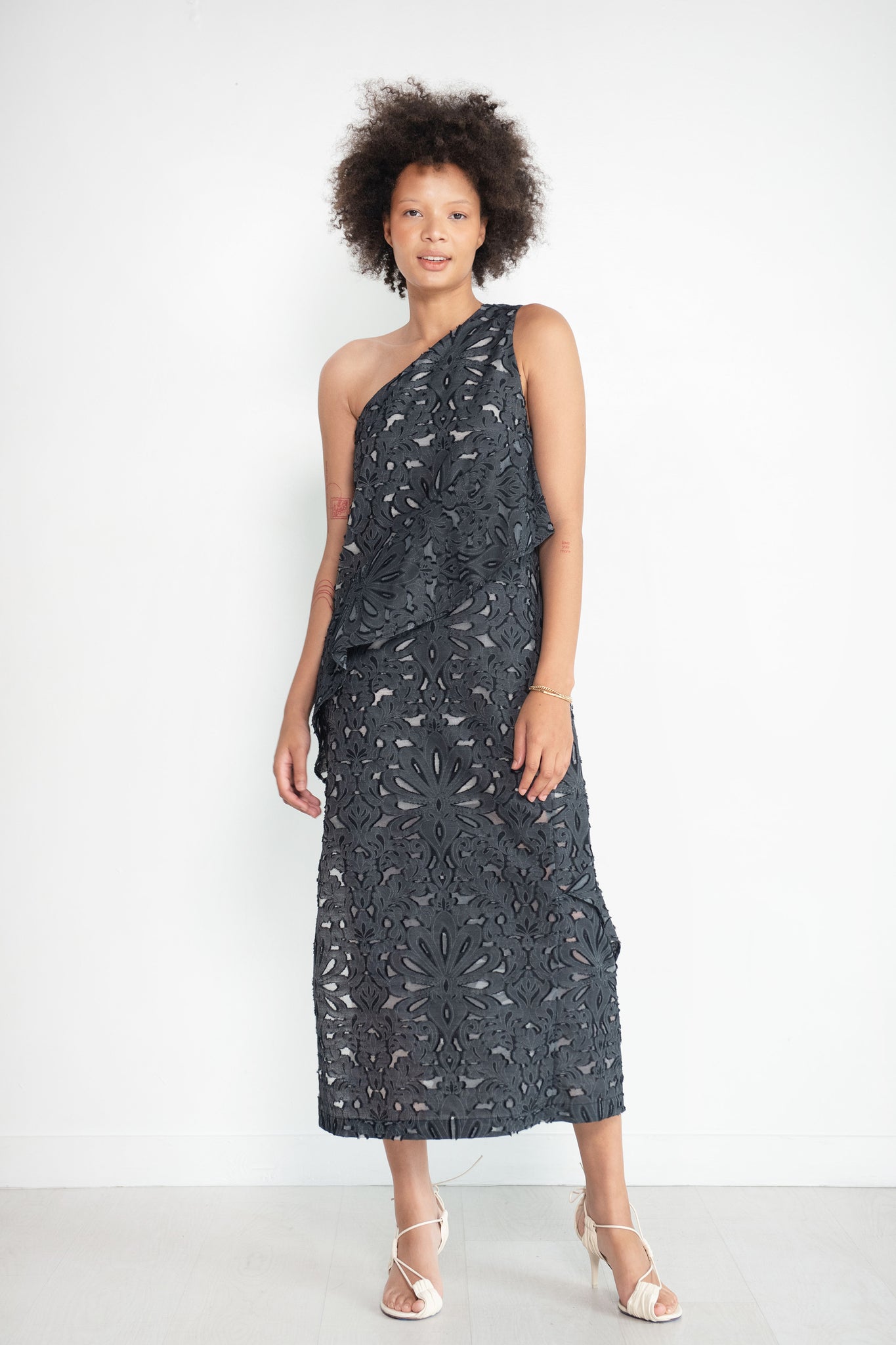 Zero + Maria Cornejo - Long Spiral Dress, Black