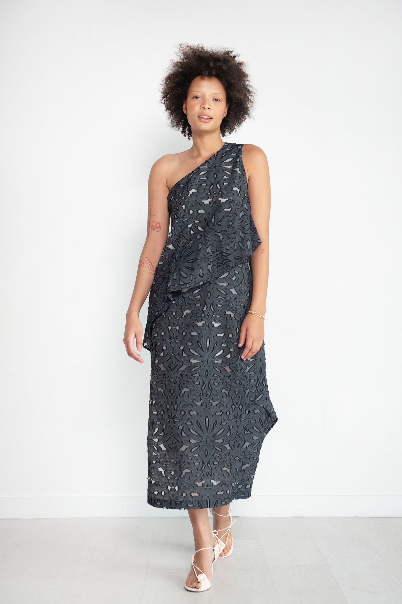 Zero + Maria Cornejo - Long Spiral Dress, Black