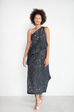 Zero + Maria Cornejo - Long Spiral Dress, Black