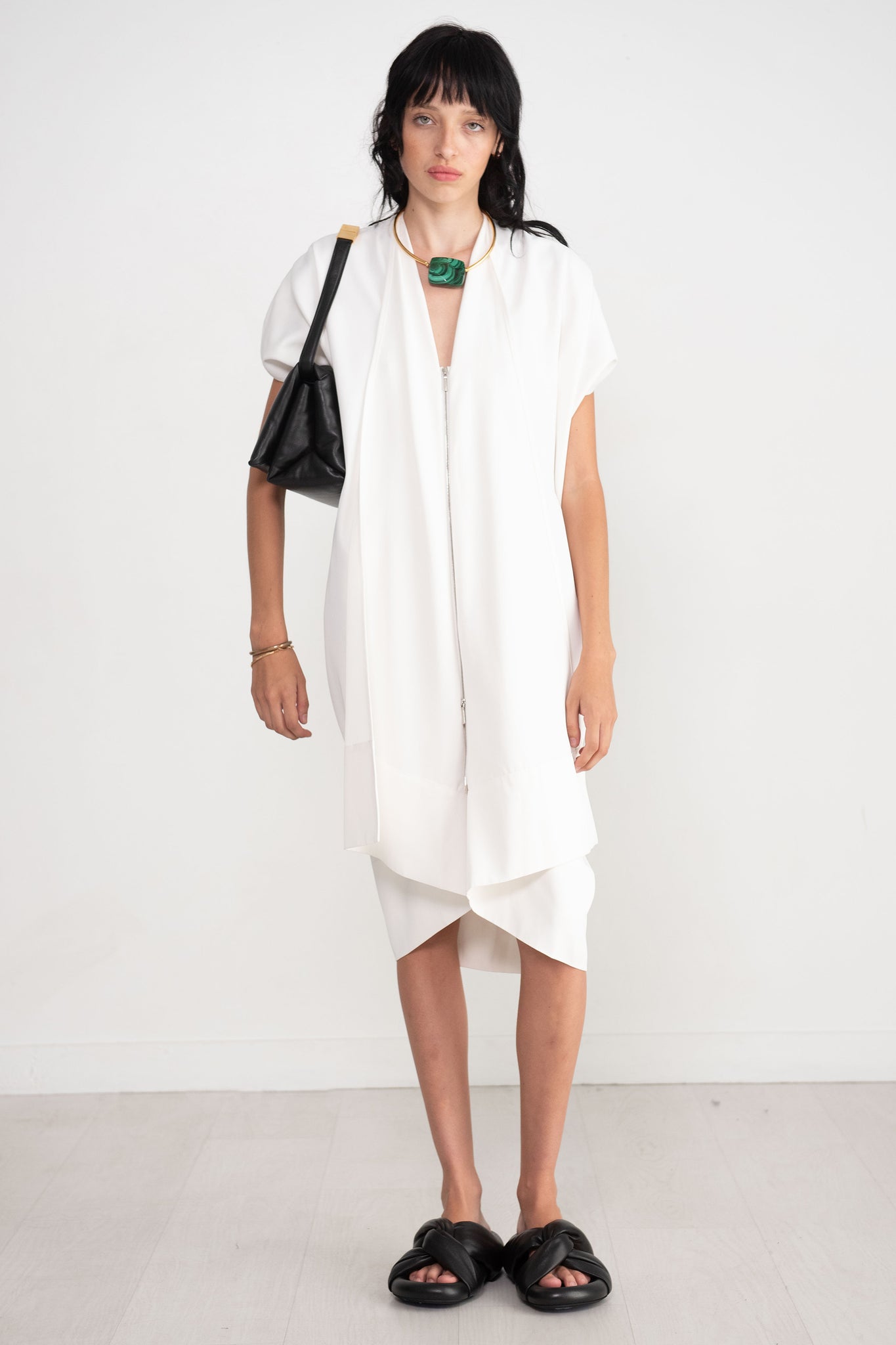 Zero + Maria Cornejo - Foil Dress, White