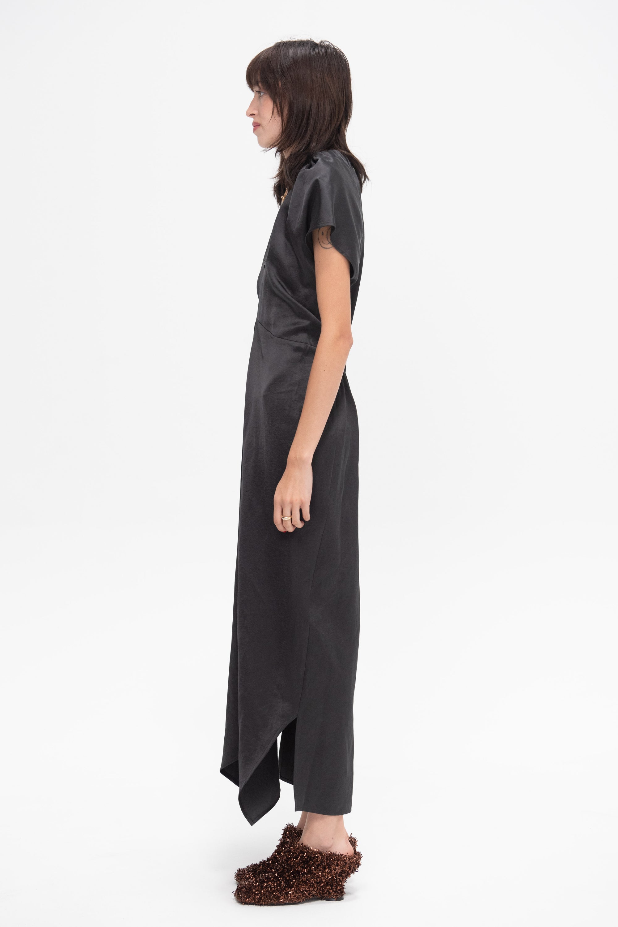 ZERO + MARIA CORNEJO - Long Stella Ruched Dress, Night