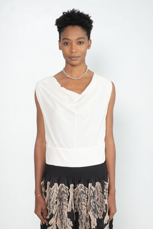 Zero + Maria Cornejo - Siren Top, White Pepper