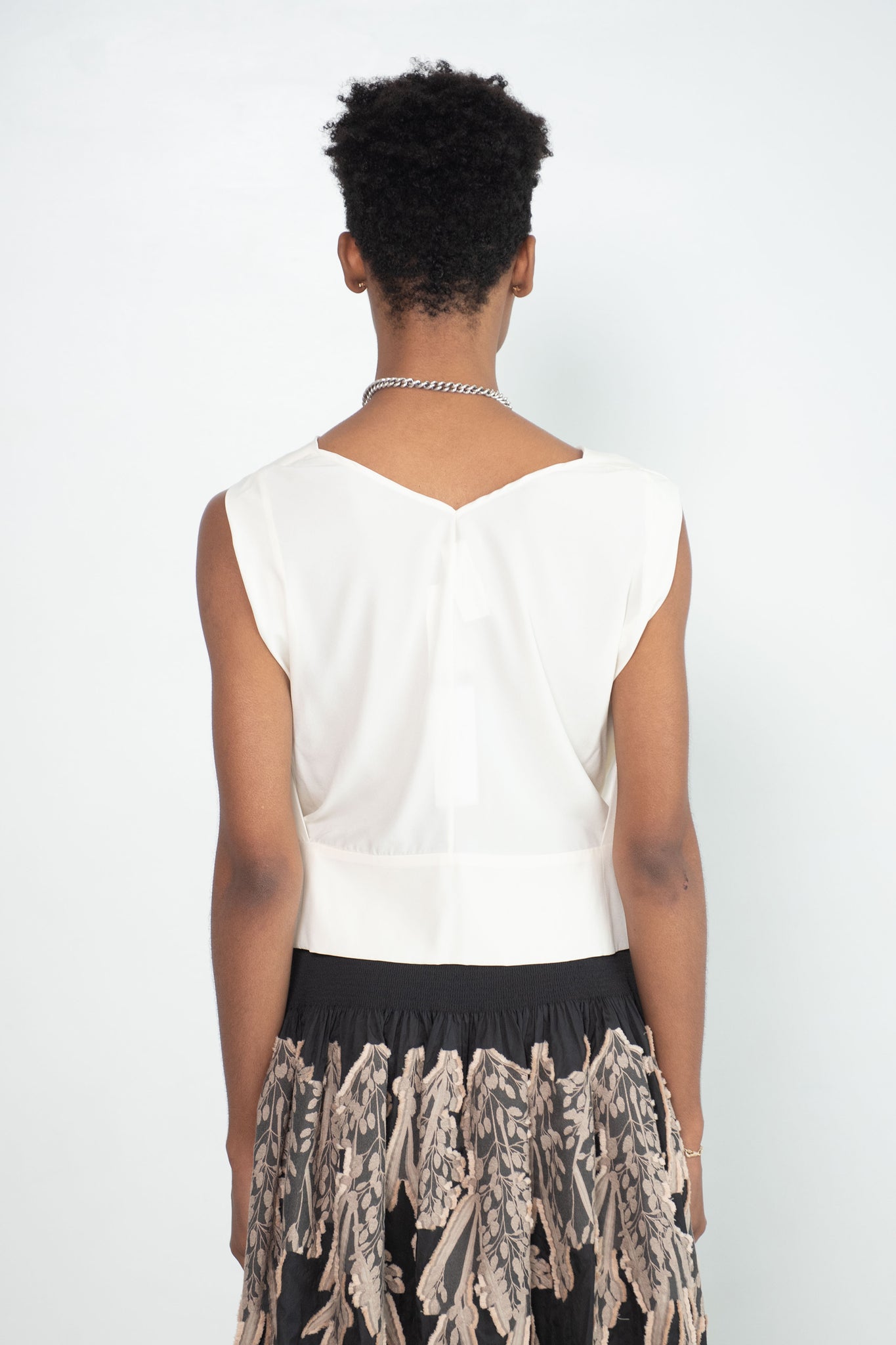 Zero + Maria Cornejo - Siren Top, White Pepper