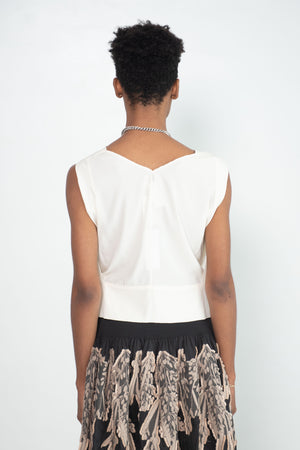 Zero + Maria Cornejo - Siren Top, White Pepper