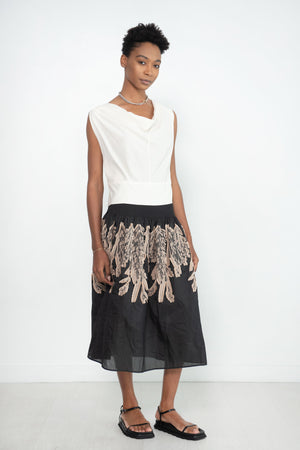 Zero + Maria Cornejo - Siren Top, White Pepper