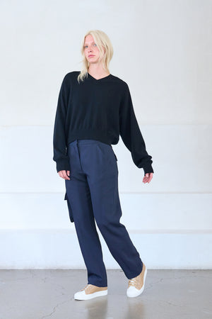 LOULOU STUDIO - EMSALO SWEATER, BLACK