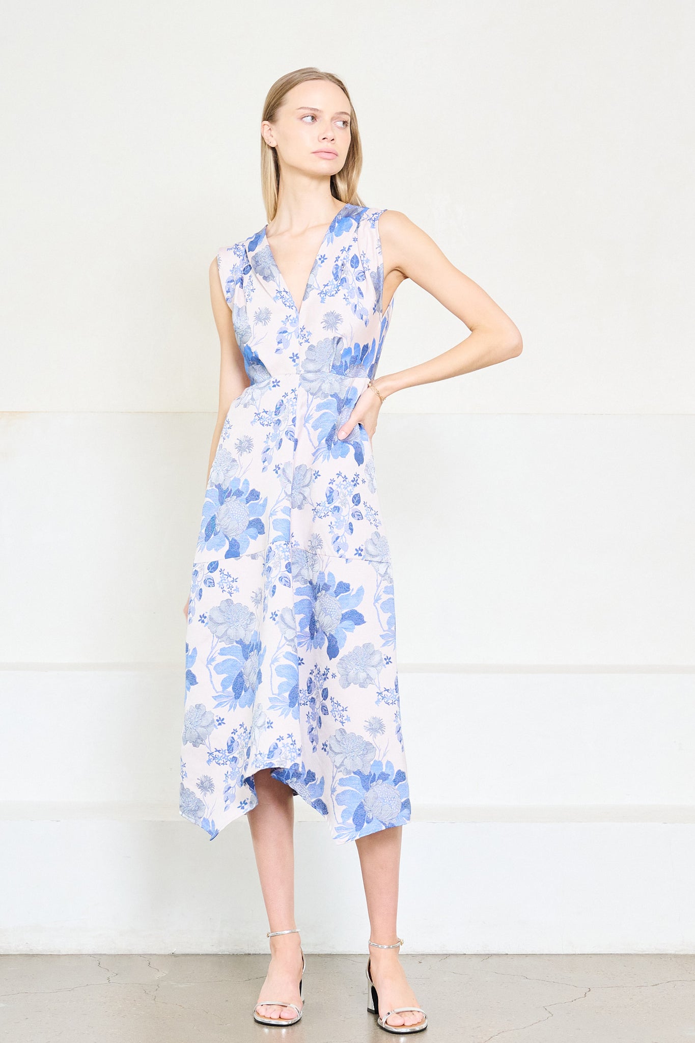 Zero + Maria Cornejo - Joi Dress, Pink & Blue