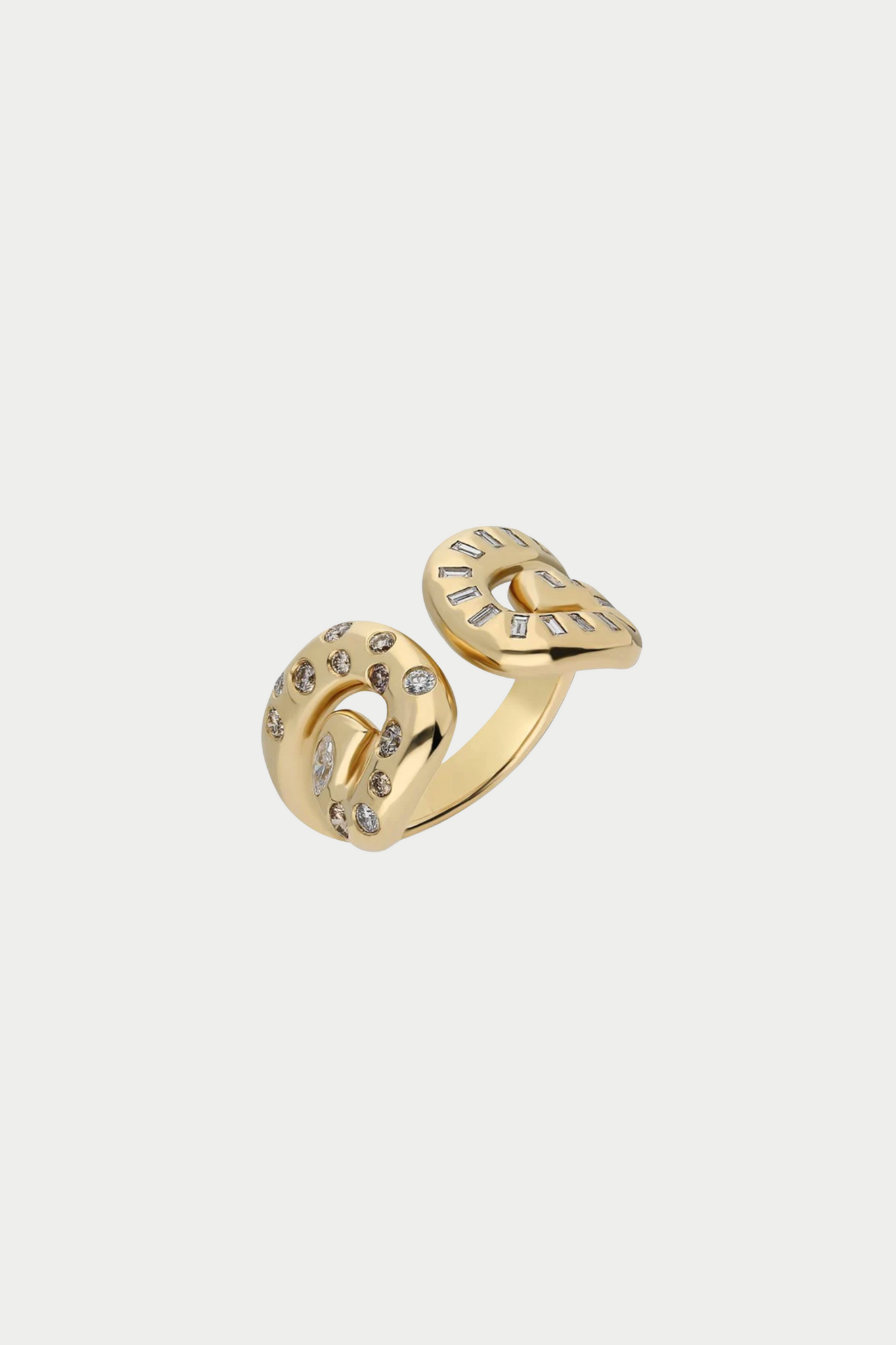 Ita - Txirimiri “Danza” Diamond Ring, Yellow Gold