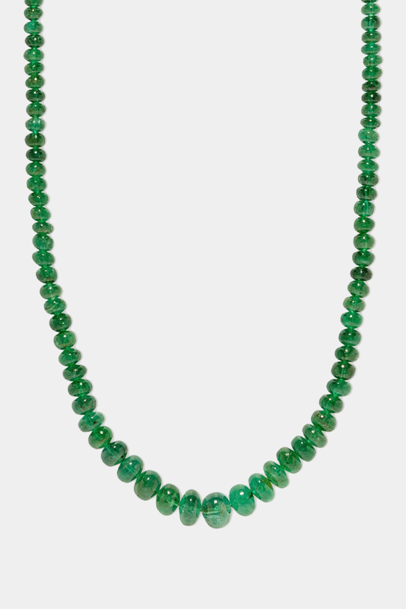 AZLEE - rich emerald bead necklace