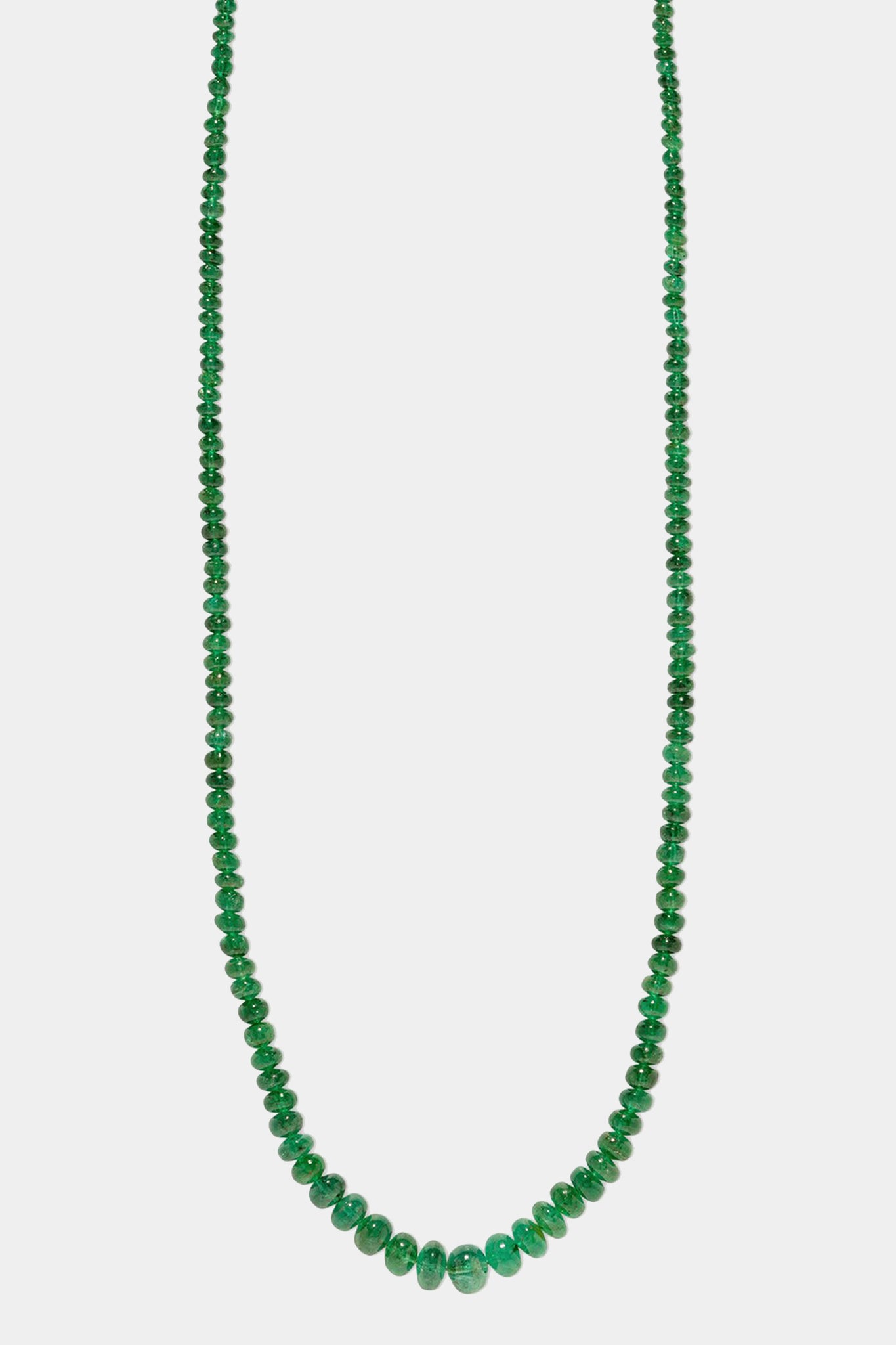 AZLEE - rich emerald bead necklace