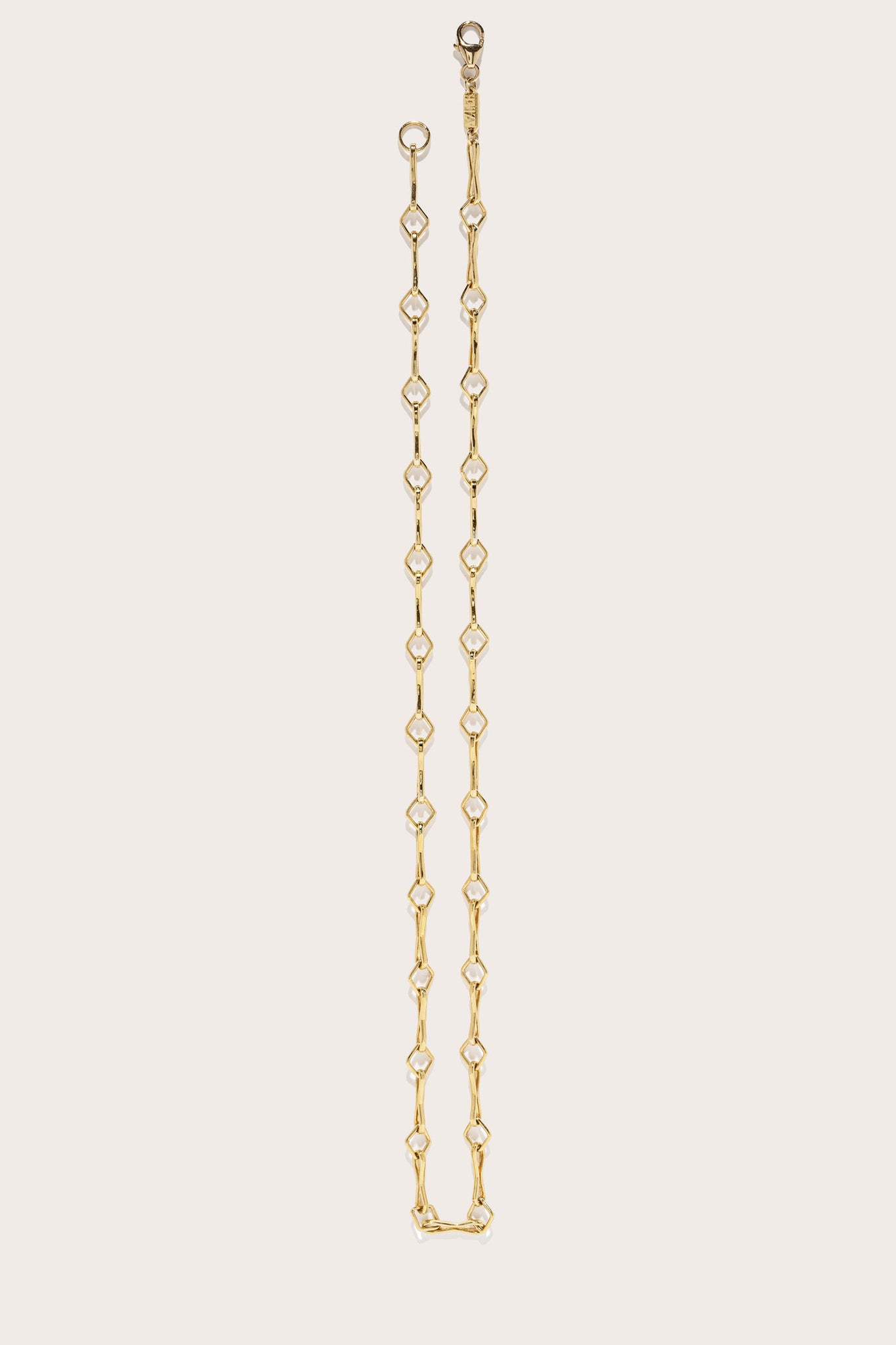 Azlee - Large Diamond Handmade Chain, Gold