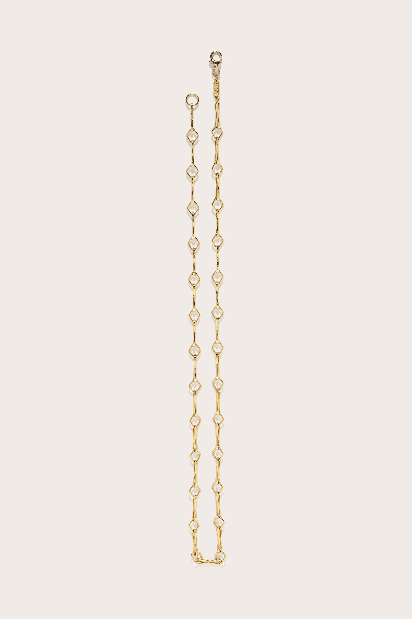 Azlee - Large Diamond Handmade Chain, Gold