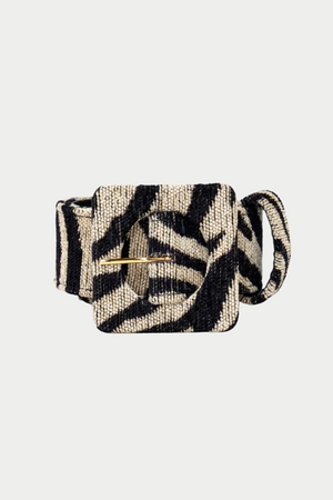 Lizzie Fortunato Jewels - Agnes Belt, Black & White Tiger