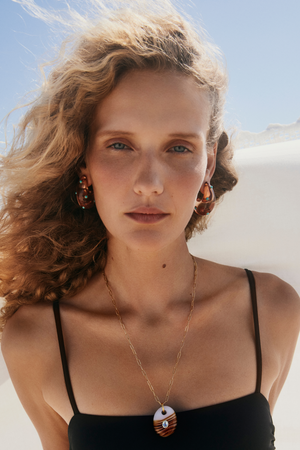 Lizzie Fortunato Jewels - Arp Earrings, Caramel
