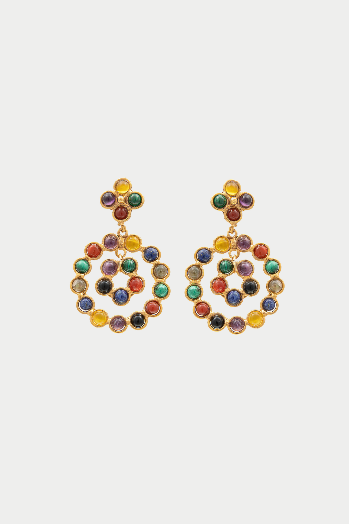 SYLVIA TOLEDANO - BOUCLES D’OREILLES FLOWER CANDIES, MULTI
