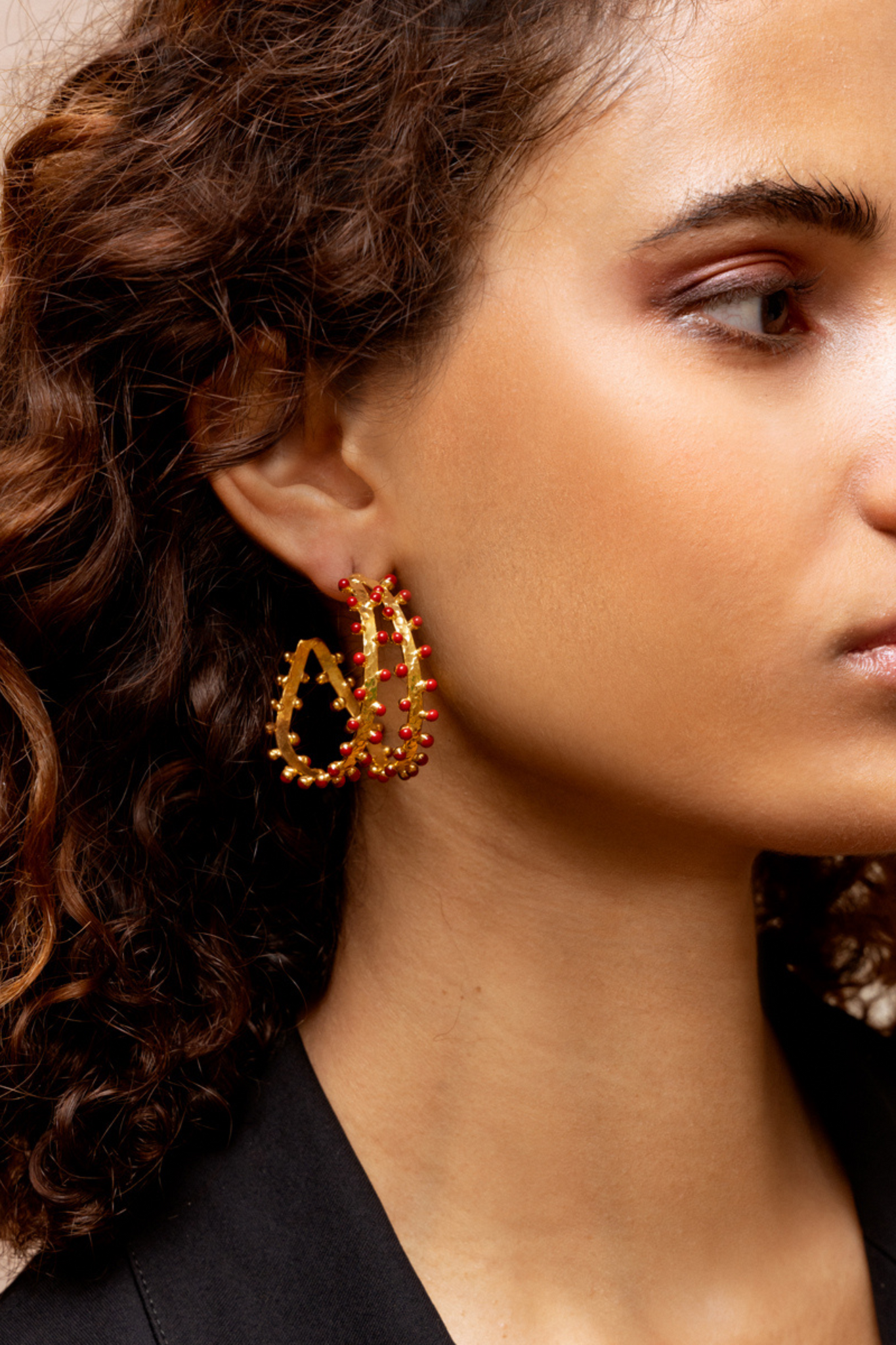 SYLVIA TOLEDANO - BOUCLES D’OREILLES GIPSY, RED