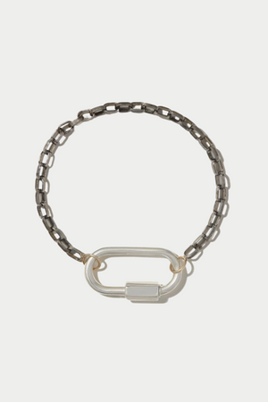 Biker Chain Bracelet, Silver
