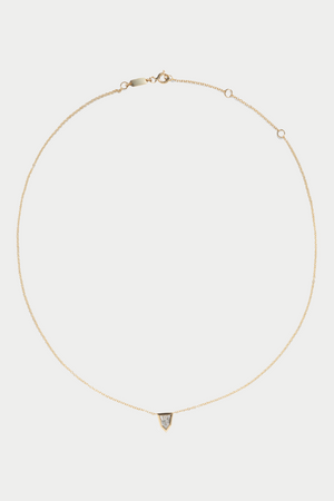 Bullet Diamond Necklace, Yellow Gold