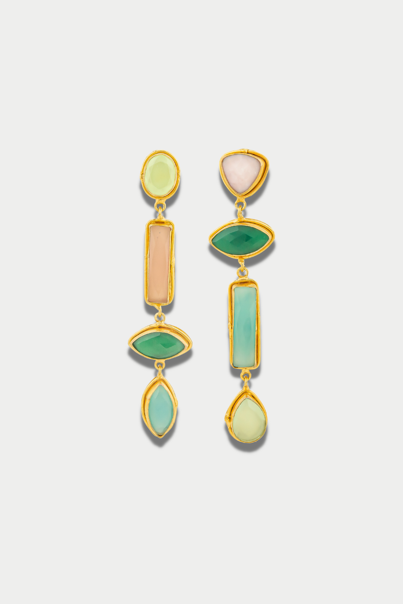 Cascade Stone Earring, Green