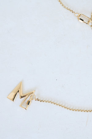 MARLA AARON - Letter "M", yellow gold