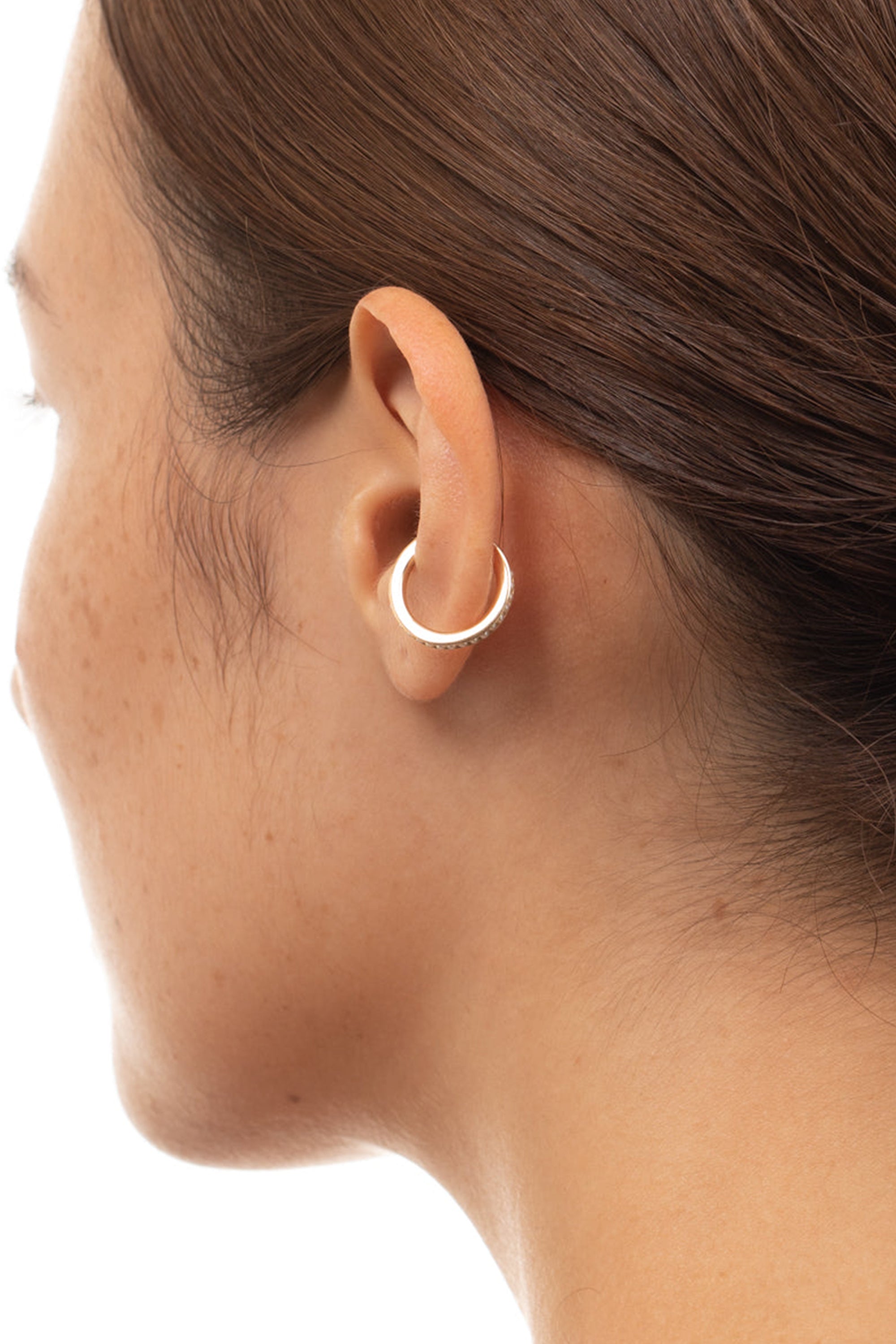Caviar Pearl Ear Cuff, Yellow Gold