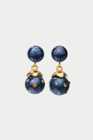 Lizzie Fortunato Jewels - Confetti Drop Earrings, Peacock