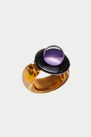 DRIES VAN NOTEN - Glass Cuff Bracelet, Brass