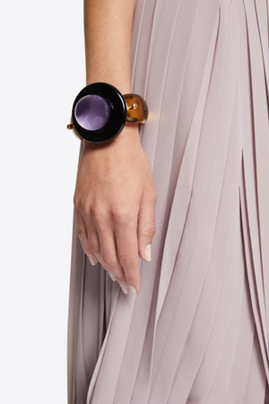 DRIES VAN NOTEN - Glass Cuff Bracelet, Brass