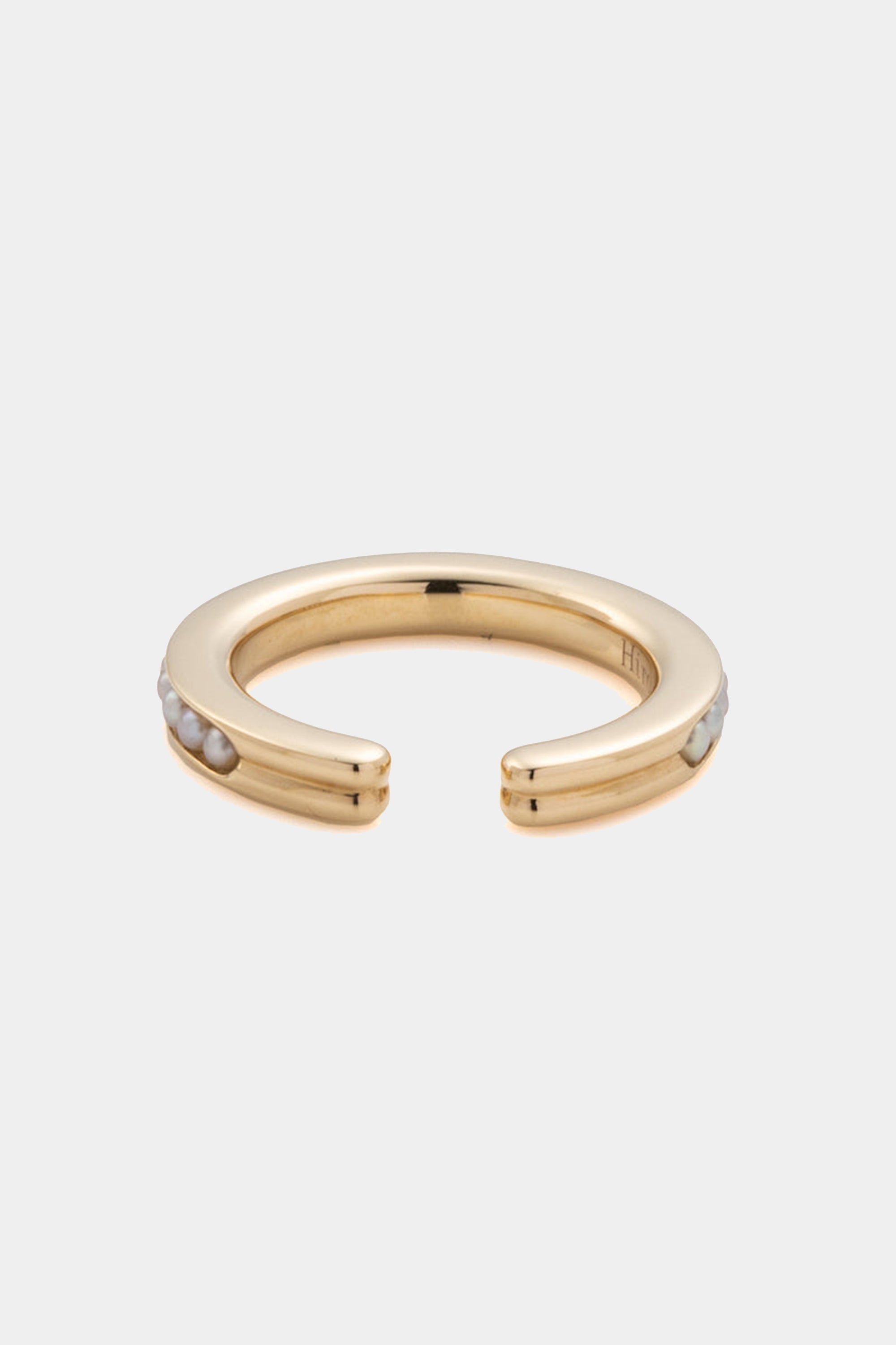 Caviar Pearl Ear Cuff, Yellow Gold