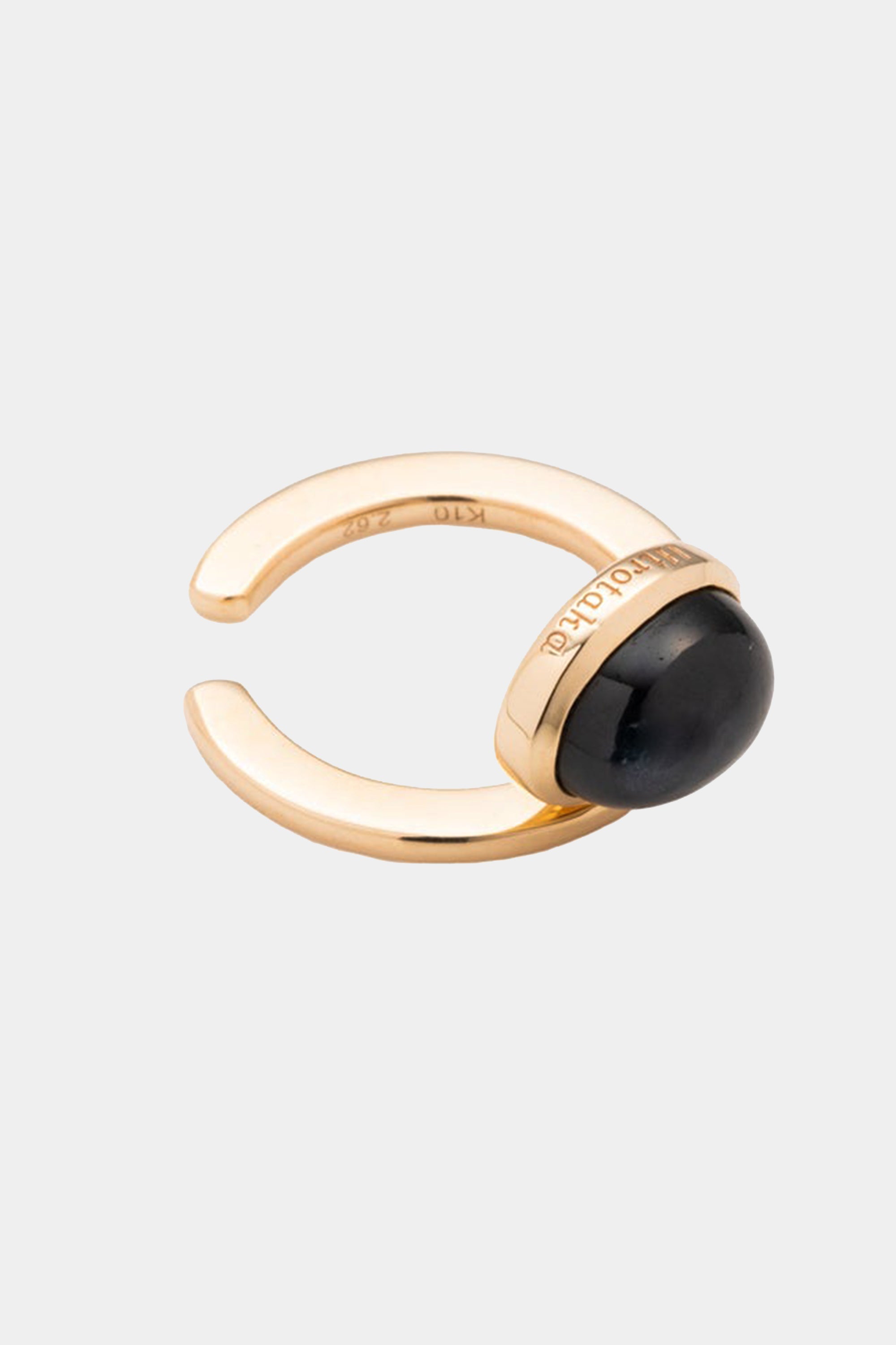 HIROTAKA - "Bird of Paradise" Ear Cuff with Cabochon Black Sapphire