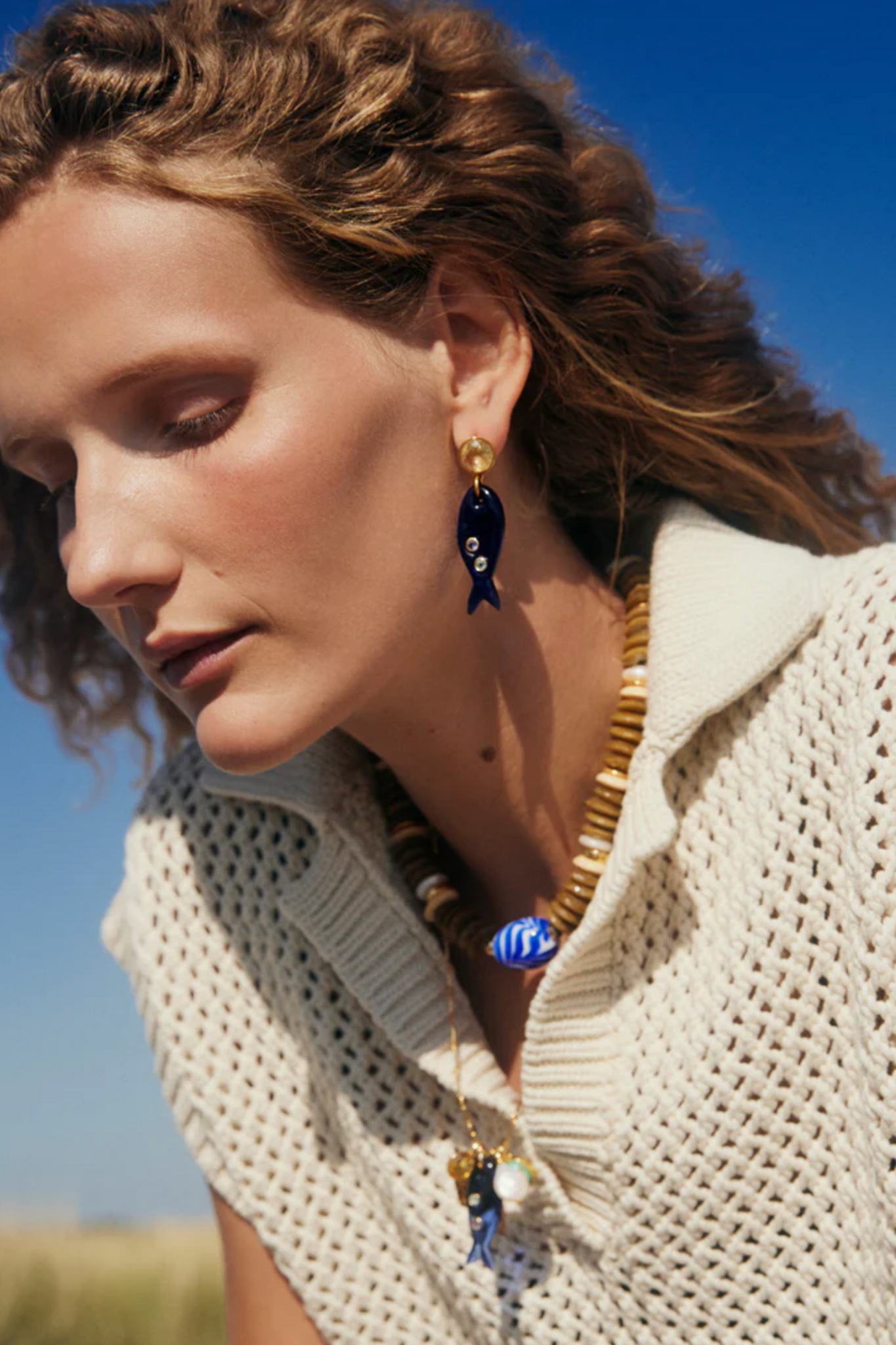 Lizzie Fortunato Jewels - Fresh Catch Earrings, Blue