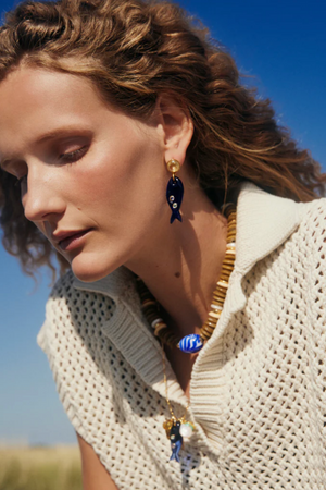 Lizzie Fortunato Jewels - Fresh Catch Earrings, Blue