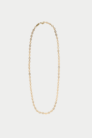 AZLEE - HEAVY MEDIUM LOZENGE LINK CHAIN, GOLD
