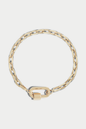 Handmade Biker Chain Bracelet, Yellow Gold