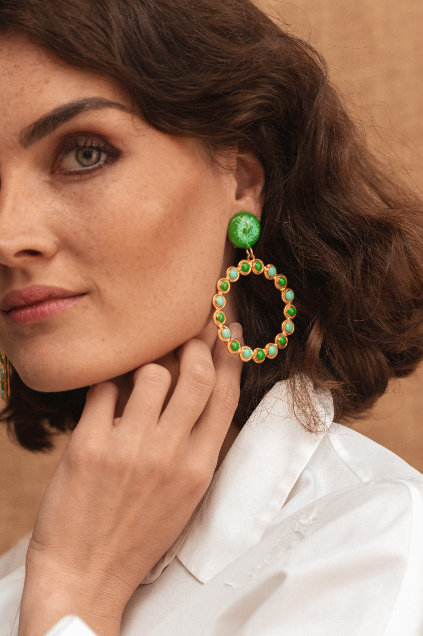 SYLVIA TOLEDANO - Happy Earrings, Turquoise