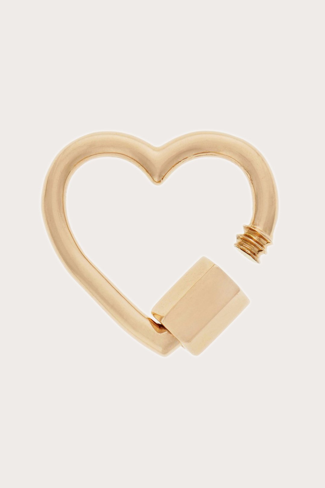 Marla Aaron - Heart Lock, Yellow Gold