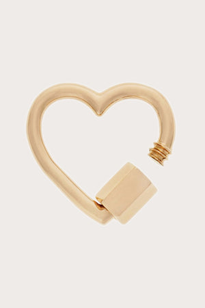 Marla Aaron - Heart Lock, Yellow Gold
