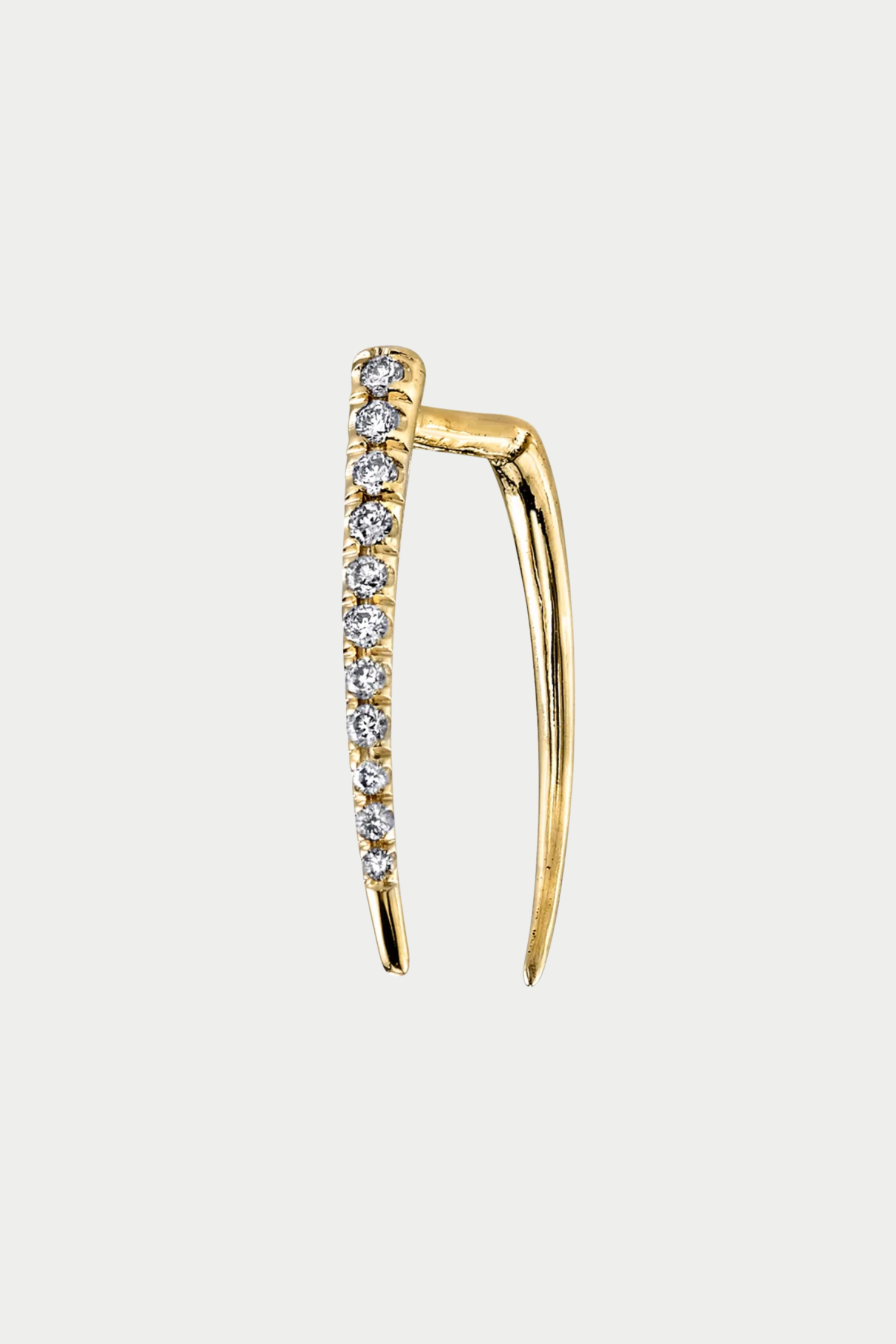 Infinite Tusk Earring With Diamonds