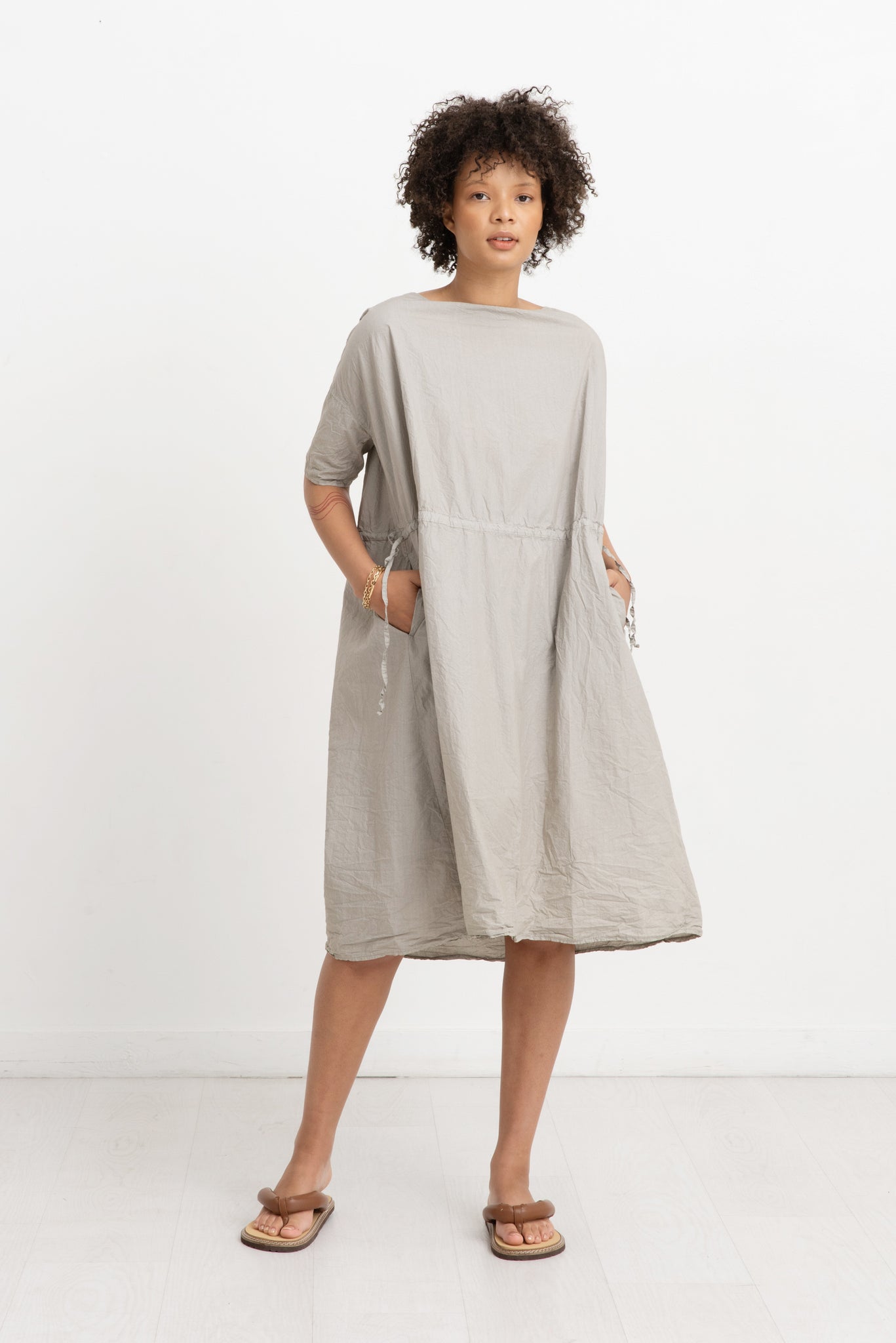 Album di Famiglia - Oversized Dress, Stone Grey
