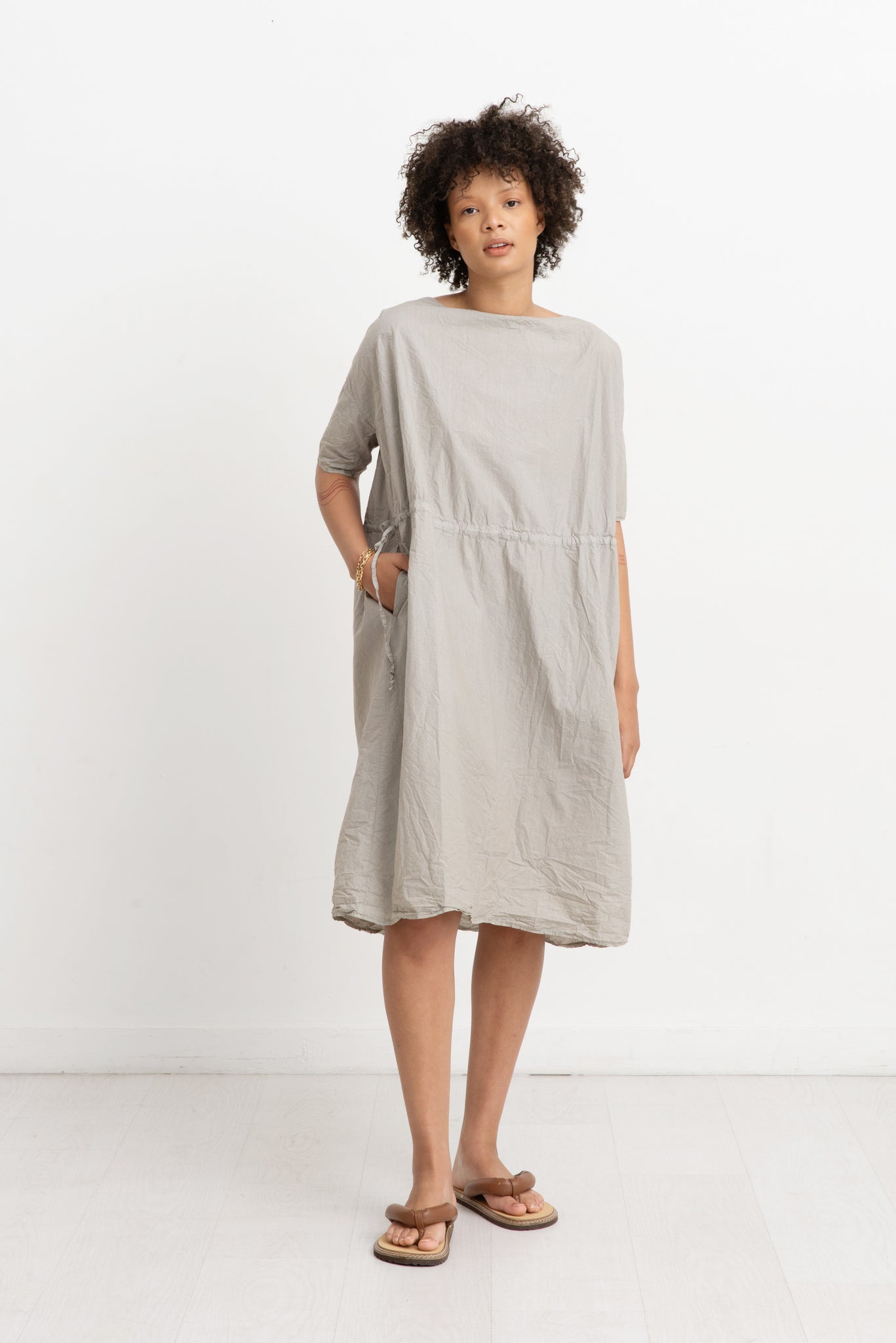 Album di Famiglia - Oversized Dress, Stone Grey