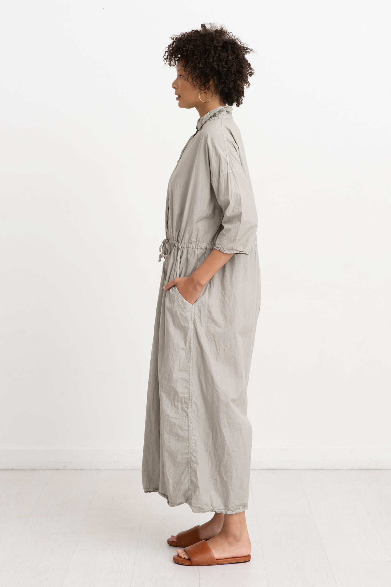 Album di Famiglia - Collar Jumpsuit, Stone Grey