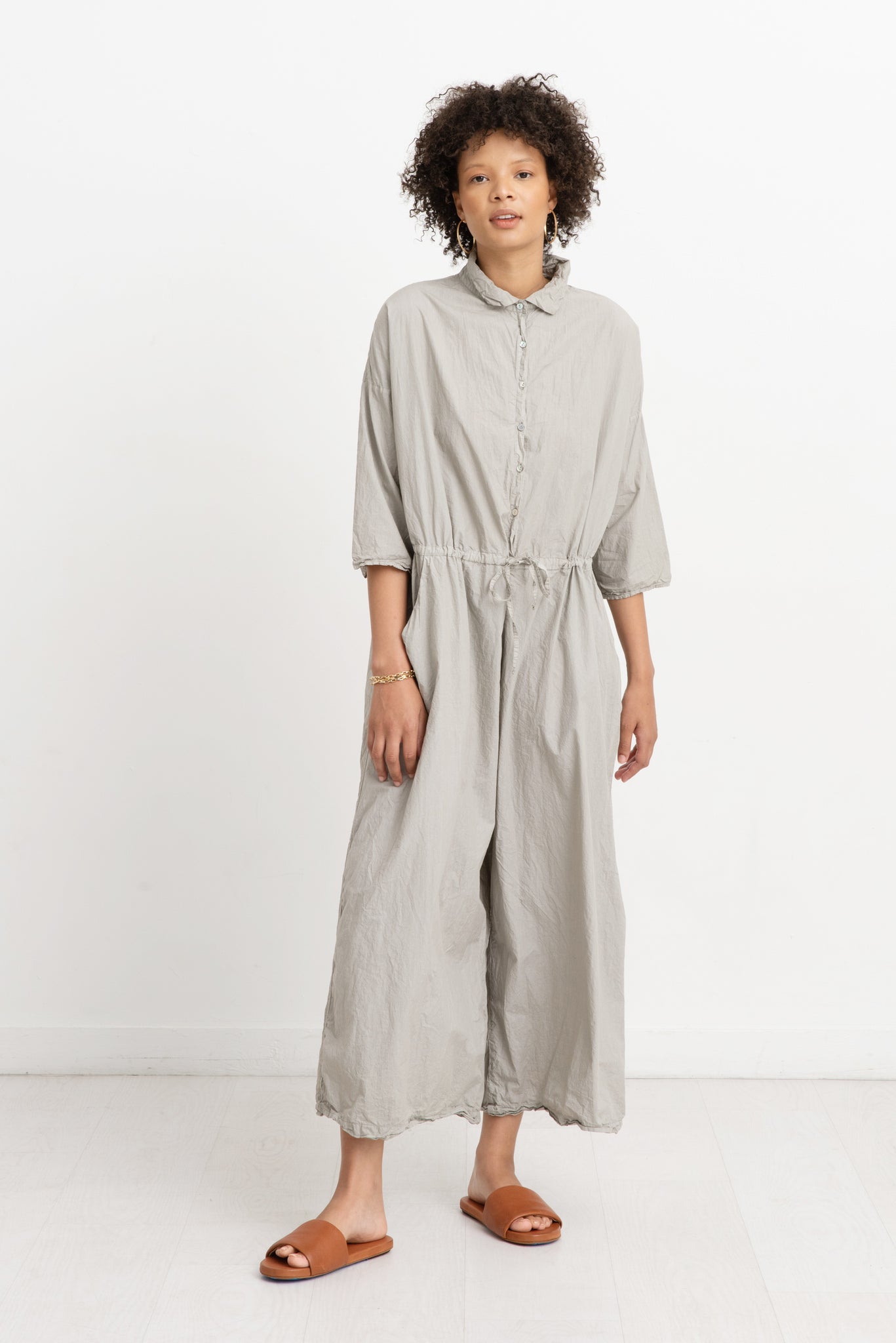 Album di Famiglia - Collar Jumpsuit, Stone Grey