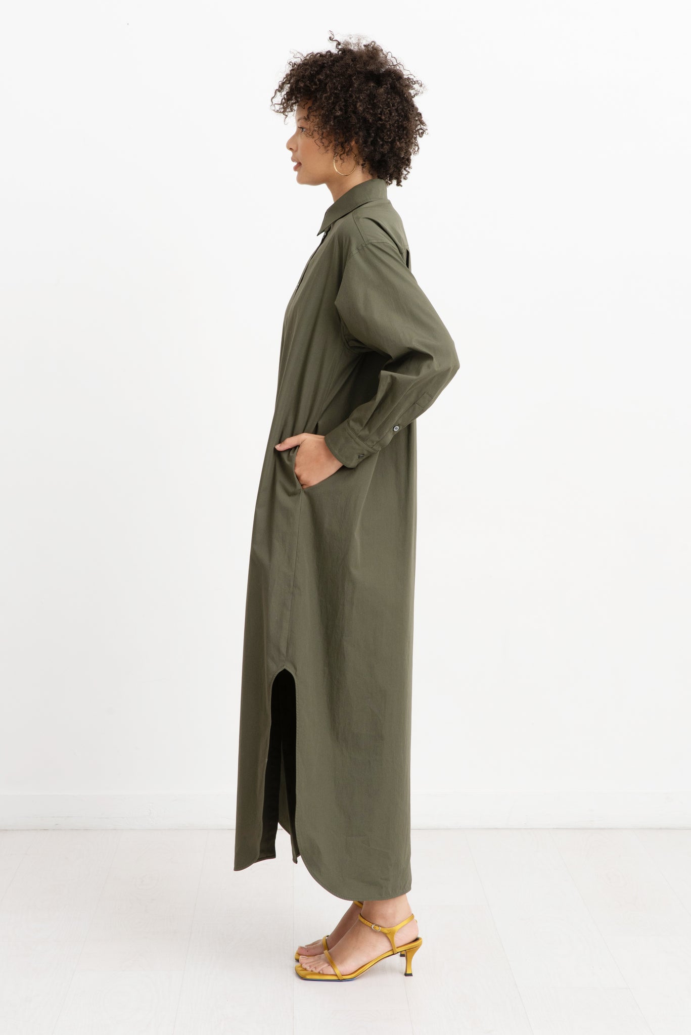 Hache - Cover Me Up Dress, Military Green