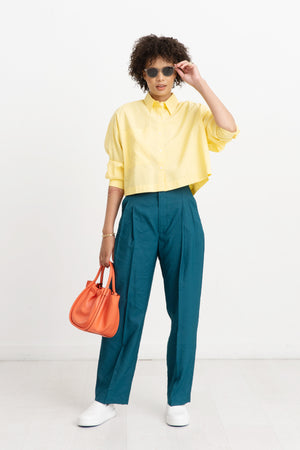 HACHE - Man Trouser, Dark Turquoise