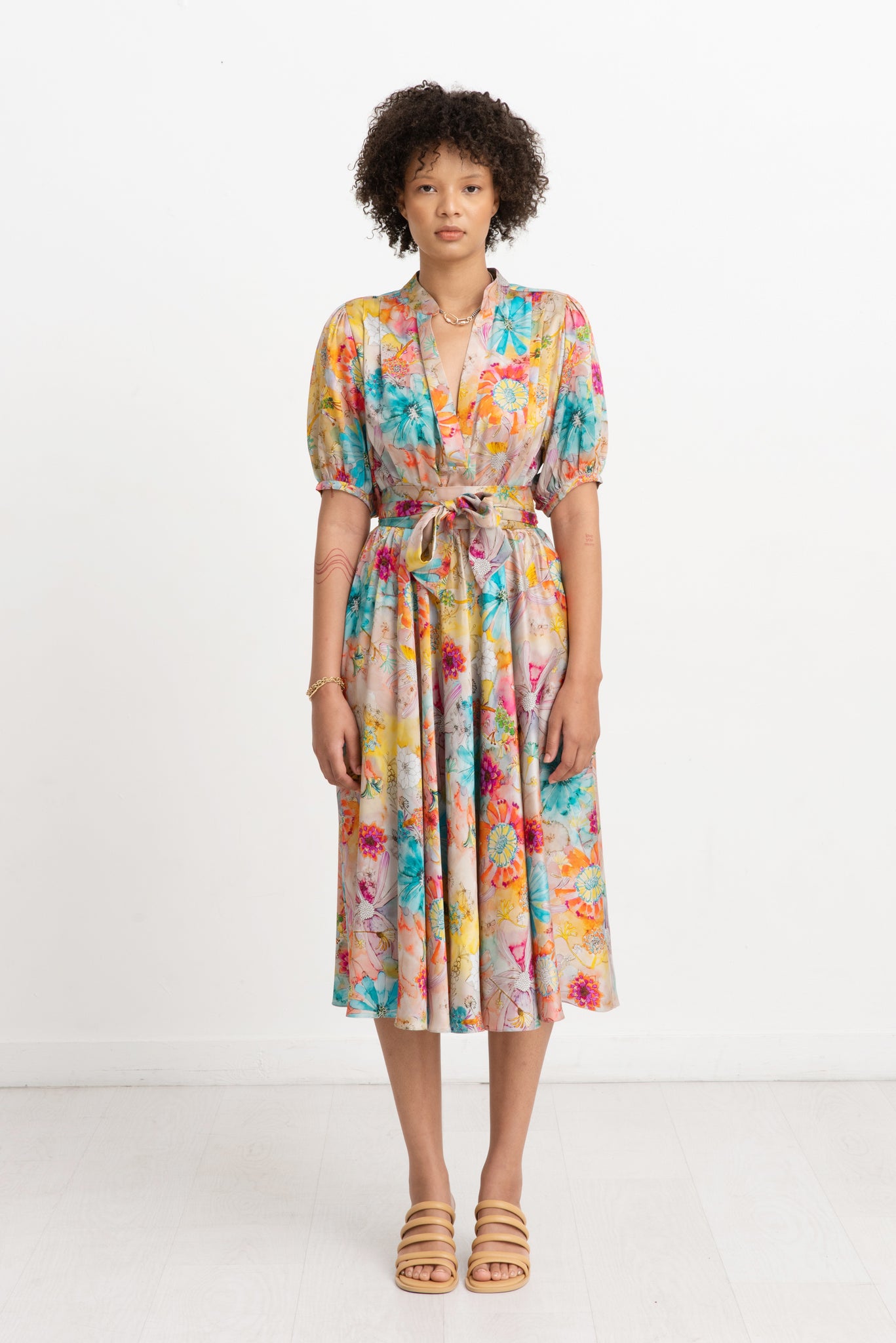 SOLER - Villamarie Bea Midi Dress, Romantic Print