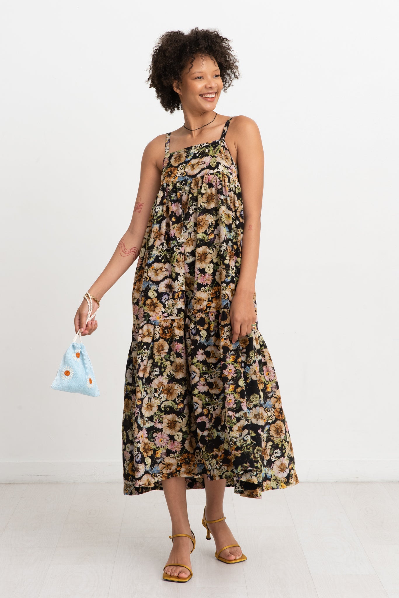 ANNTIAN - Layer Dress, Print BB - Pressed Flowers