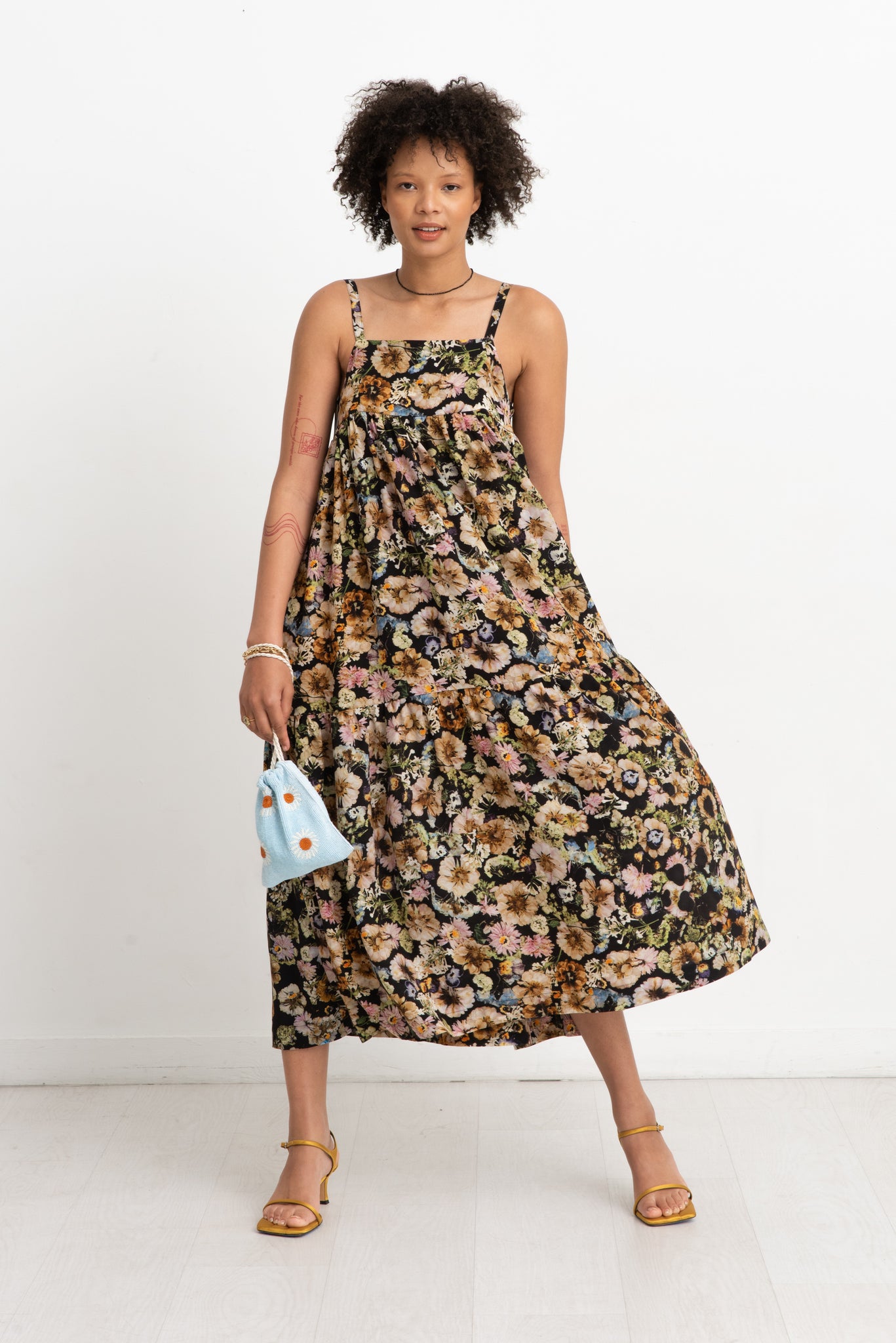 ANNTIAN - Layer Dress, Print BB - Pressed Flowers